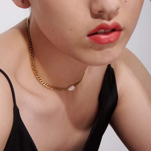 🔥Gold plated pearl necklace - Picture 7 of 7